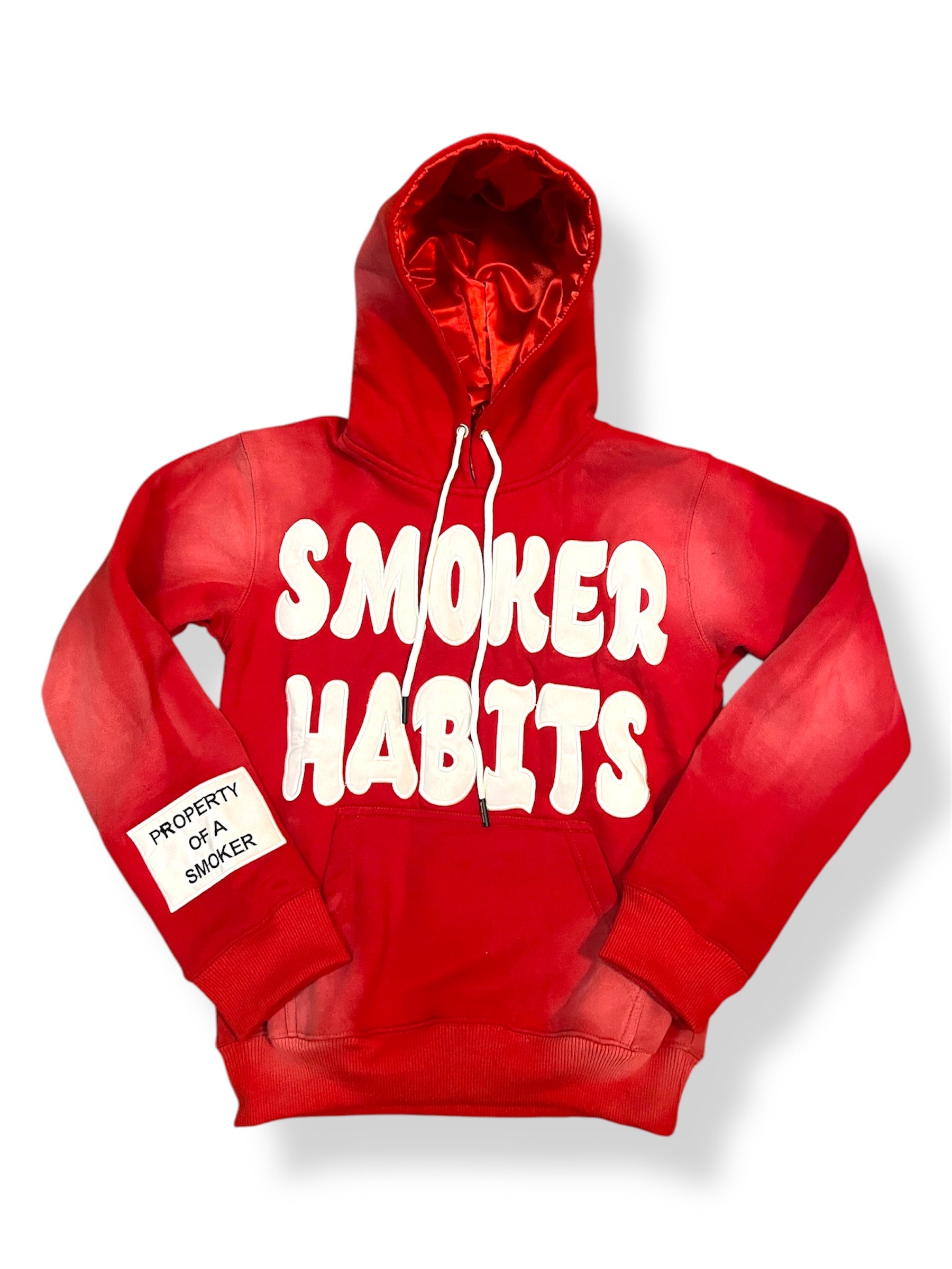 “Property Of A Smoker” Hoodie // Red