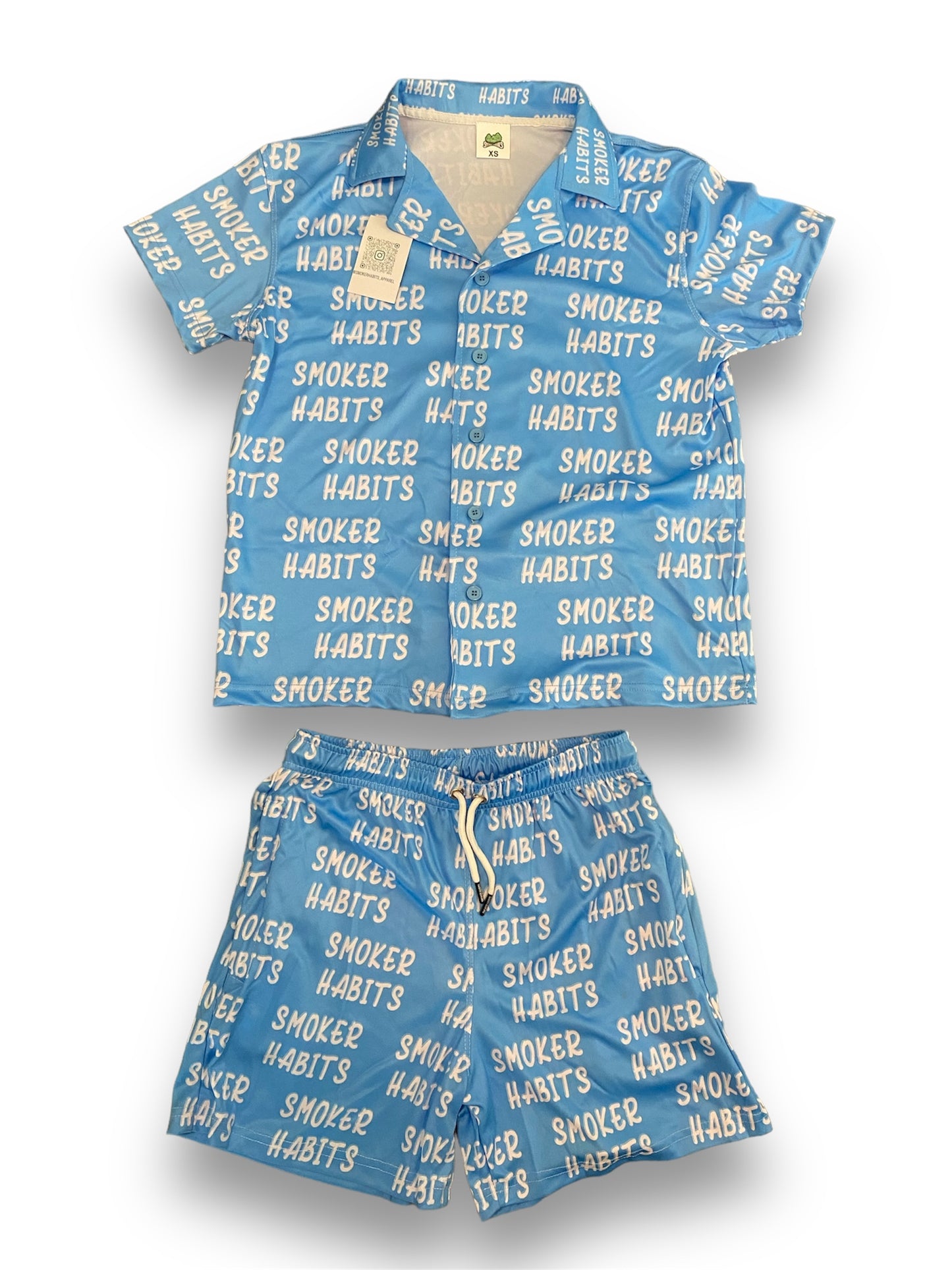 SH Deep Print Vacay Set // Sky Blue